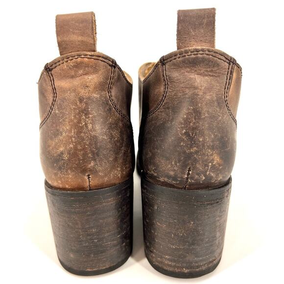 FreeBird By Steven Sadie Oxford Distressed Shoes Shootie Bootie Sz 9 Brown - Picture 3 of 9